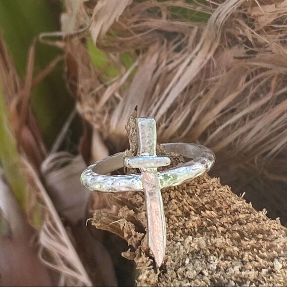 Sterling Silver Plated Renaissance Medieval sword Rings - Picture 7 of 8